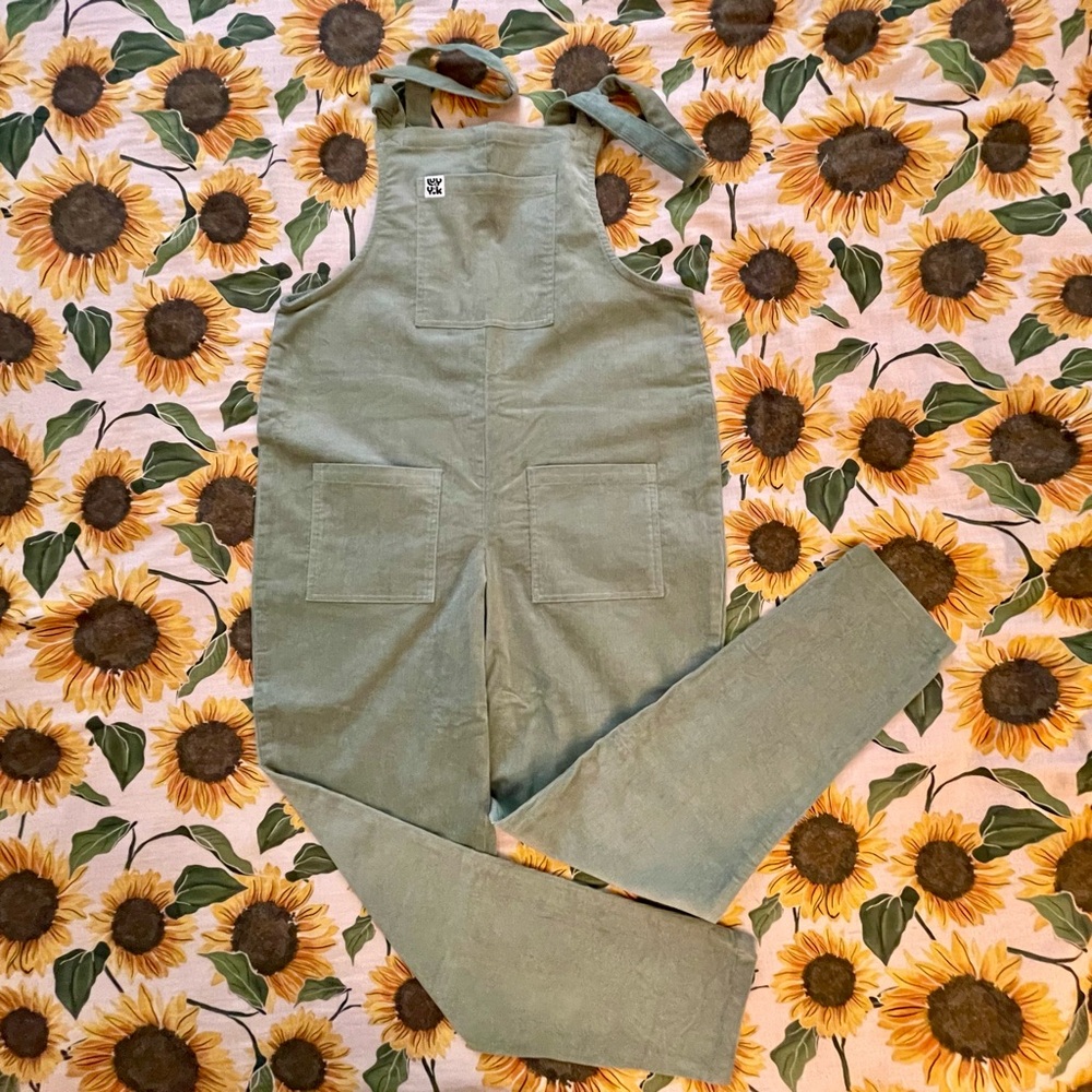 NWOT Lucy & Yak Sage Green Overalls with Relaxed Fit - Long